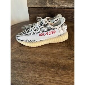 adidas Yeezy Boost 350 V2 Zebra Black White Size 6 Pre Loved Shoes. Sneakers